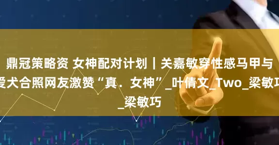 鼎冠策略资 女神配对计划｜关嘉敏穿性感马甲与爱犬合照网友激赞“真．女神”_叶倩文_Two_梁敏巧