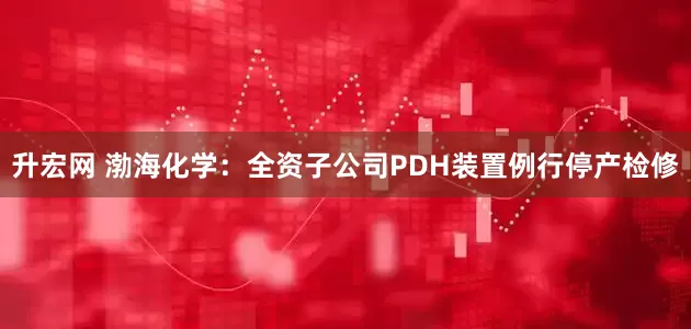 升宏网 渤海化学：全资子公司PDH装置例行停产检修